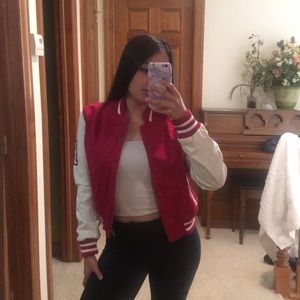 Body Central Red Varsity Jacket